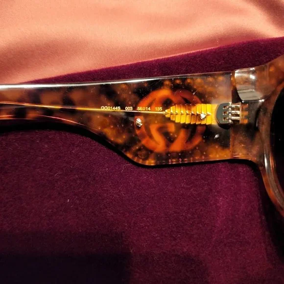 GUCCI HOLLYWOOD FOREVER GG0144S 56MM SUNGLASSES - Picture 6 of 9